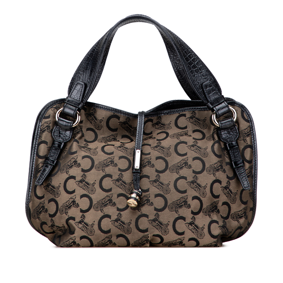Pre-Loved Celine C Carriage Canvas Bittersweet Hobo - Picture 1 of 11